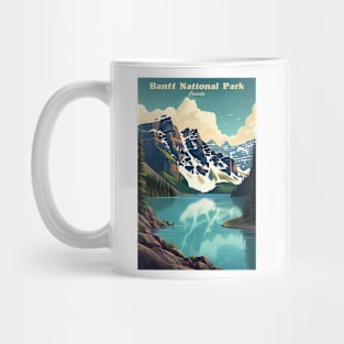 Banff National Park Travel Poster Mug